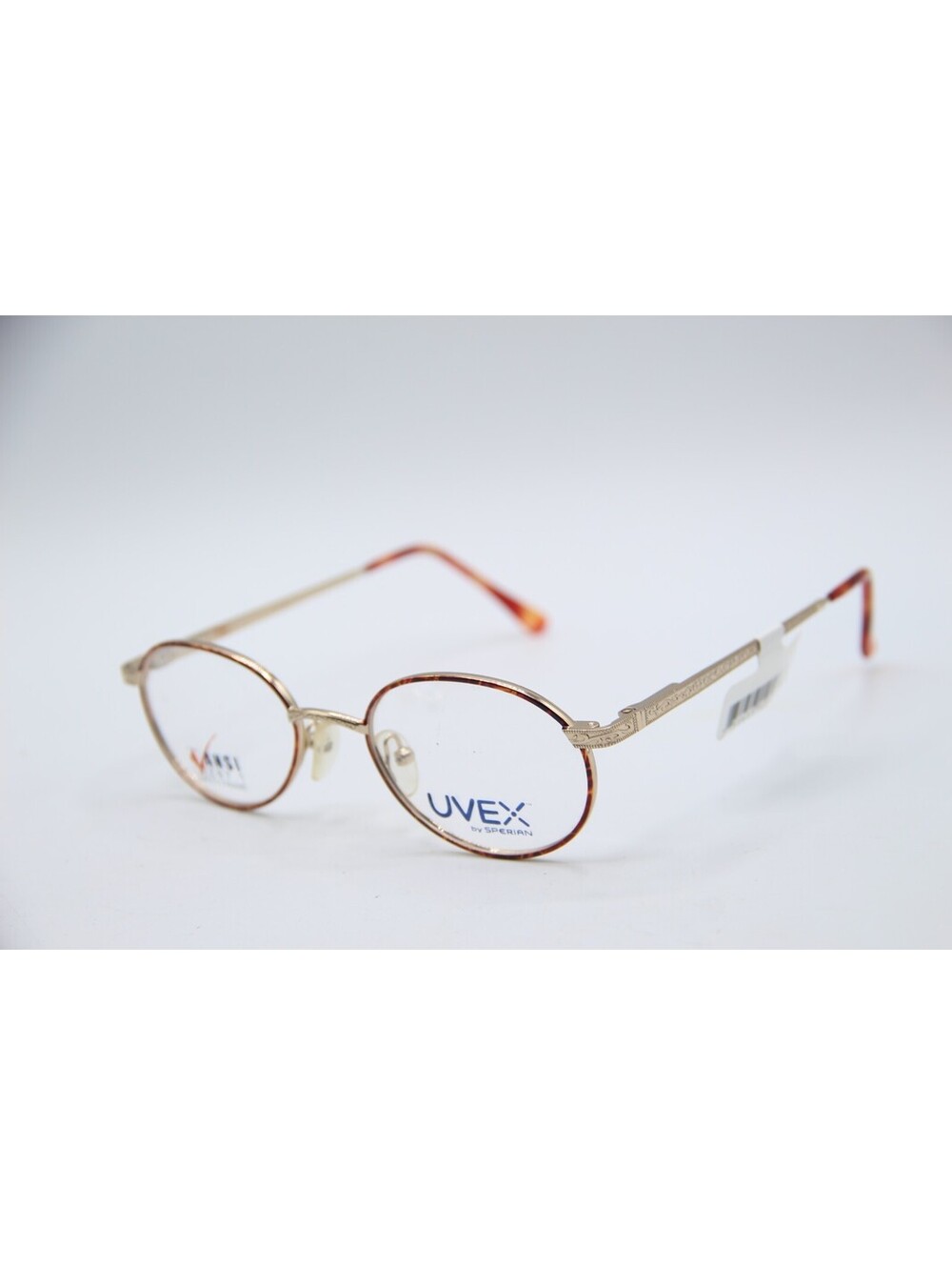 Uvex Sperian T109 Dwb Cs96/98 Havana Gold Authentic Eyeglasses 49-19